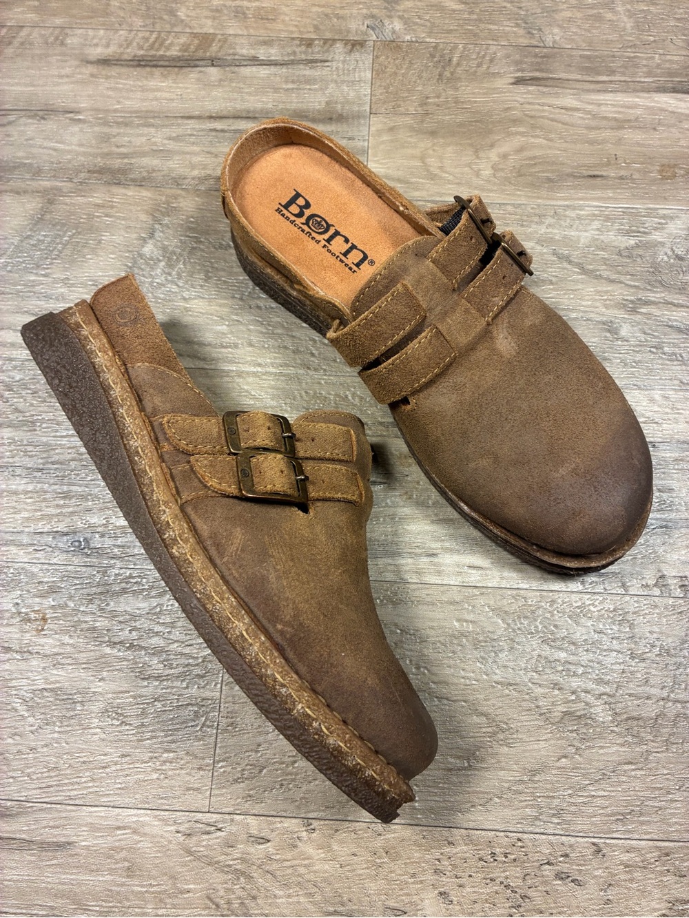 Born Cort Slip On Suede Clogs Shoes